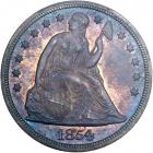 1854 Liberty Seated Dollar. PCGS PF64