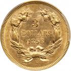 1856-S $3 Gold. PCGS MS61 - 2