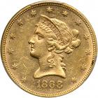 1868 $10 Liberty. PCGS AU58