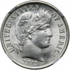 1911 Barber Dime. NGC MS67