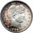 1896 Barber Quarter Dollar. PCGS MS67