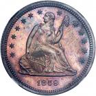 1859 Liberty Seated Quarter Dollar. NGC PF65