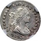 1797 Draped Bust Half Dime. 16 stars. NGC MS65