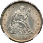 1875-CC Twenty Cents. NGC MS65