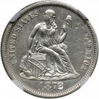 1872-CC Liberty Seated Dime. NGC AU55