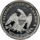 1859 Liberty Seated Quarter Dollar. NGC PF66 - 2