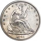 1841 Liberty Seated Half Dollar. PCGS PF61