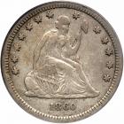 1860-S Liberty Seated Quarter Dollar. PCGS VF25