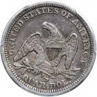 1856-S/S Liberty Seated Quarter Dollar. PCGS VF35 - 2