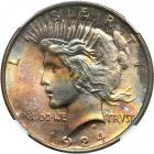 1924 Peace Dollar. NGC MS64