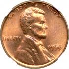 1955 Lincoln Cent. Doubled die obverse. NGC MS65