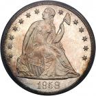 1858 Liberty Seated Dollar. PCGS PF63