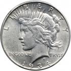 1934-S Peace Dollar. PCGS AU55