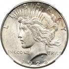 1928-S Peace Dollar. NGC MS63