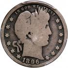 1896-S Barber Quarter Dollar. PCGS G4