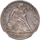 1845 Liberty Seated Dollar. NGC AU55