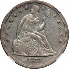 1871 Liberty Seated Dollar. NGC EF45