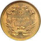 1854 $3 Gold. PCGS AU58 - 2