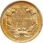 1856-S $3 Gold. PCGS AU53 - 2