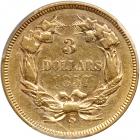 1857-S $3 Gold. PCGS AU50 - 2