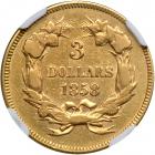 1858 $3 Gold - 2