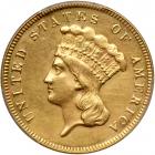 1873 $3 Gold. Closed 3