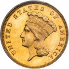 1888 $3 Gold. PCGS PF62