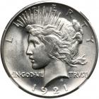 1921 Peace Dollar. NGC MS64