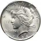 1924-S Peace Dollar. NGC MS64