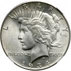 1934-S Peace Dollar. NGC MS64