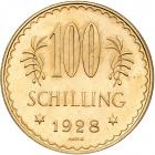 Austria. 100 Schillings, 1928. BU - 2