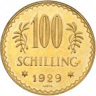 Austria. 100 Schillings, 1929. BU - 2