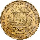 Venezuela. 100 Bolivares, 1887. VF - 2