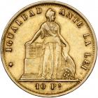 Chile. 10 Pesos, 1859. VF