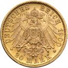 German States - W&uuml;rttemberg. 20 Marks, 1900-F. NGC MS65 - 2