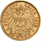 German States - Baden. 20 Marks, 1913-G. NGC MS62 - 2