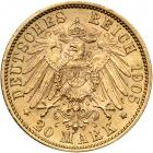 German States - W&uuml;rttemberg. 20 Marks, 1905-F. NGC MS64 - 2
