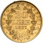 Italian States - Papal/Roman States. 20 Lire, 1867-R. VF - 2