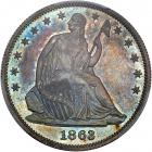 1863 Liberty Seated Half Dollar. PCGS PF65