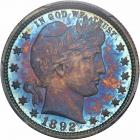 1892 Barber Quarter Dollar. PCGS PF66