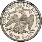 1886 Liberty Seated Quarter Dollar. NGC PF66 - 2