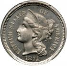 1874 Nickel Three Cents. PCGS PF66