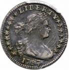 1797 Draped Bust Half Dime. PCGS AU50