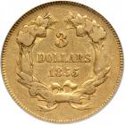 1855 $3 Gold. ICG VF20 - 2