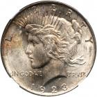 1923-D Peace Dollar. NGC MS65