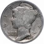 1916-D Mercury Dime. PCGS G6