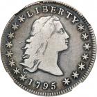 1795 Flowing Hair Dollar. 3 leaves beneath each wing. NGC VF25