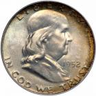 1952 Franklin Half Dollar. PCGS MS66