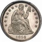 1858 Liberty Seated Dime. PCGS PF64