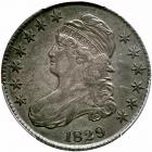 1829 Capped Bust Half Dollar. PCGS EF45